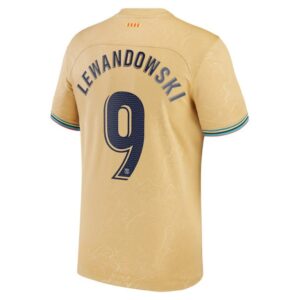 Maillot Kit Enfant Barca 2022 2023 Extérieur Lewandowski