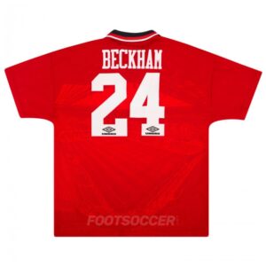 1994-96 Maillot Retro Vintage Manchester United Home Beckham