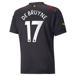 Maillot Kit Enfant Manchester City Extérieur 2022 2023 De Bruyne