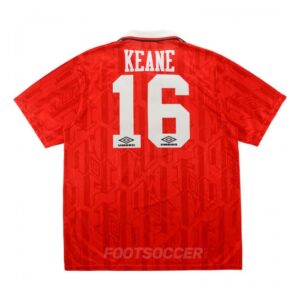 1992-94 Maillot Retro Vintage Manchester United Home Keane